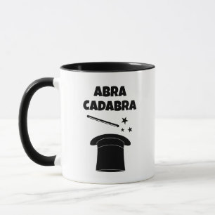 Varita mágica y sombrero taza de café personalizad