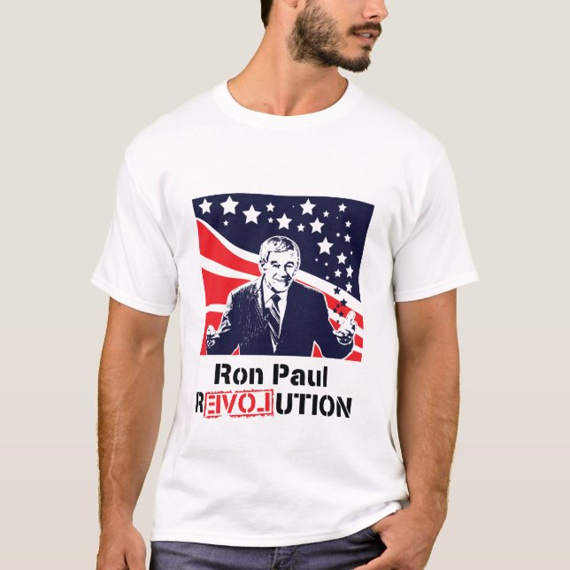 Varón blanco de la camiseta de la revolución de (Anverso)