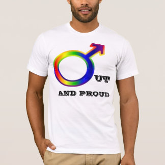 VARÓN HACIA FUERA Y CAMISETA ORGULLOSA