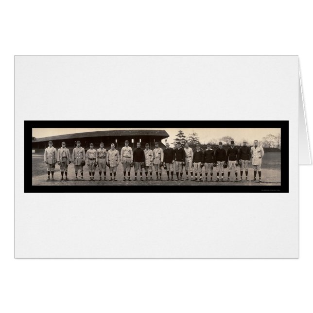 Varsity Baseball Yale Photo 1910 (Anverso (Horizontal))