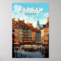 Varsovia Polonia Viaje al arte Vintage