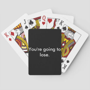 Vas a perder. Cartas de reproducción