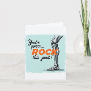 Vas a ROCK esta tarjeta de cirugía de rodilla conj