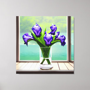 Vasa de vidrio de iris colorido por impresión de l