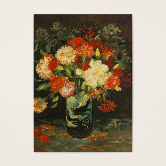 Vase con Carnations, van Gogh (Frente)