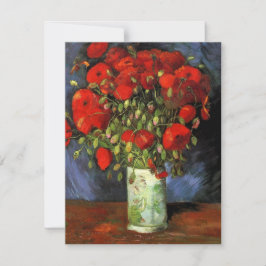 Vase con pipetas rojas de Vincent van Gogh Invite