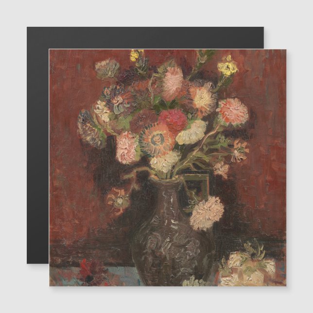 Vase con tiranos chinos y gladioli van Gogh (Anverso/Reverso)