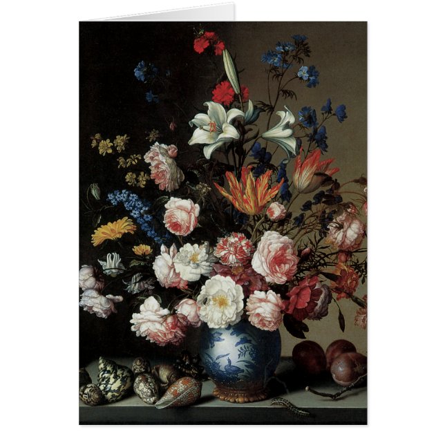 Vase de flores por una ventana, Balthasar van der  (Frente)