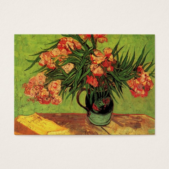 Vase de la vida muerta con naranjas y libros, Van  (Frente)