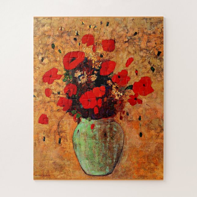 Vase de los cachorros del rompecabezas de Odilon R (Vertical)