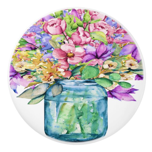 Vase de los pomos de los cajones de cerámica para  (Anverso)