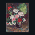 Vase Vincent van Gogh con tarjeta postal Carnation<br><div class="desc">¡Celebra la belleza del arte con nuestra Base Vincent van Gogh con Carnations Postcard! Esta impresionante postal presenta una reproducción vibrante del icónico cuadro de Van Gogh, mostrando un hermoso arreglo de claveles en un jarrón clásico. Perfecto para los amantes del arte, esta postal es una magnífica tarjeta de felicitación,...</div>