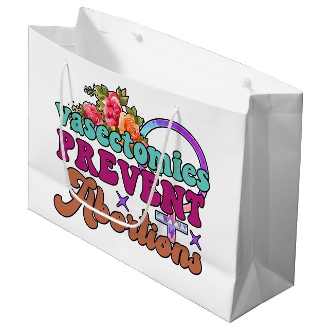 Vasectomías Evitan Abortos Bolsas de Regalo (Angulo Anverso)