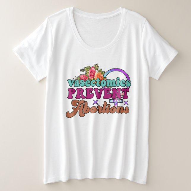 Vasectomías Evitan Abortos Y Camisas De Tamaño Sup (Anverso del diseño)