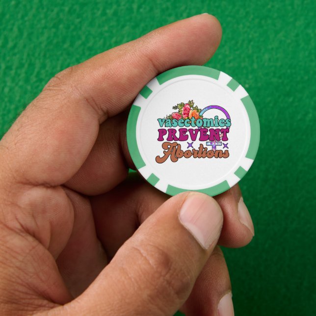 Vasectomías Evitar Abortos Chips de póquer (Mano)