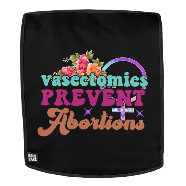 Vasectomías Evitar Abortos Mochila #3 Cara (Cara extraíble)