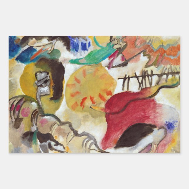 Vasily Kandinsky Jardín del amor Papel envuelto (Anverso)