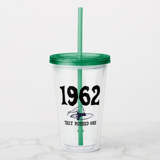 Vaso Acrílico 1962 Perdieron Un Halloween De La Bruja Salem (Anverso)