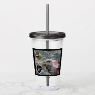 Vaso Acrílico 2.ª Infantería Div Iraq Combat Veteran