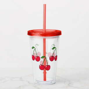 Vaso Acrílico 6 cerezas 