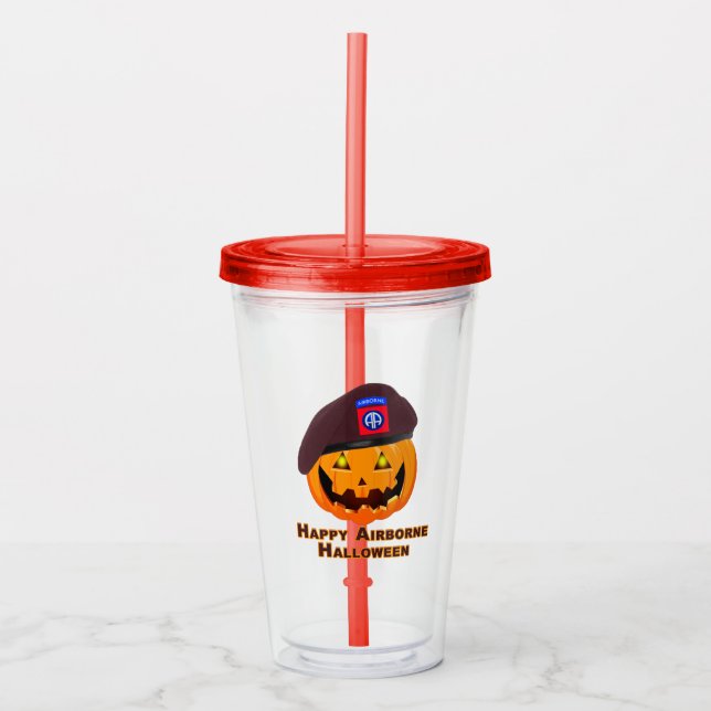 Vaso Acrílico 82ª División Aérea - Feliz Halloween Aéreo (Anverso)