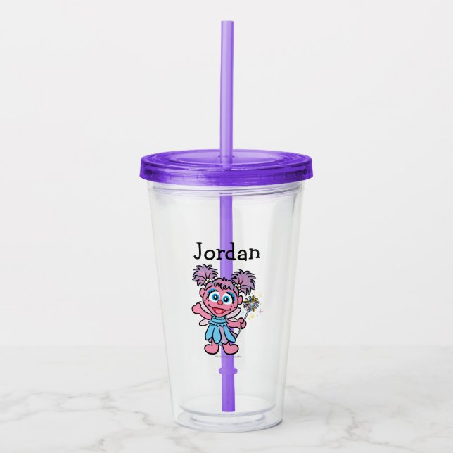 Vaso Acrílico A para Abby Cadabby | Añadir su nombre (Anverso)