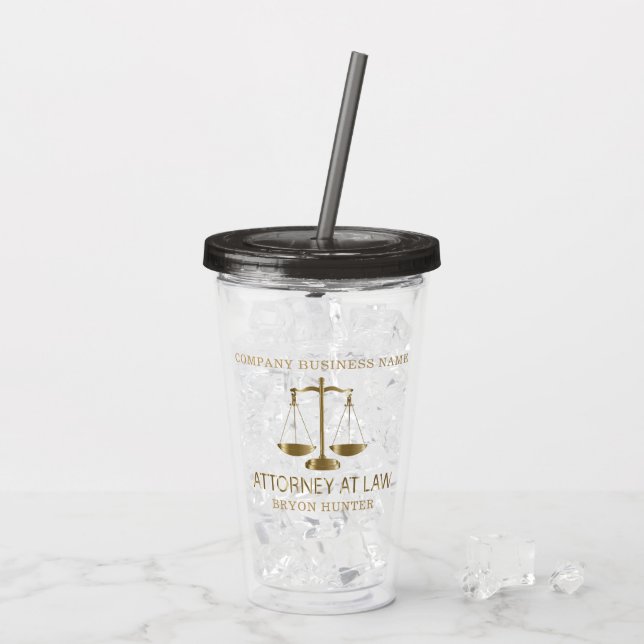 Vaso Acrílico Abogado (Reverso (hielo))
