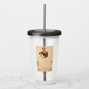 Vaso Acrílico Abolicionista de los ferrocarriles subterráneos Ha