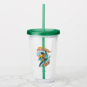 Vaso Acrílico Acamán y Trident subiendo a la superficie gráfico