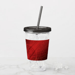 Vaso Acrílico Aceptación Medallones de Meditación Roja