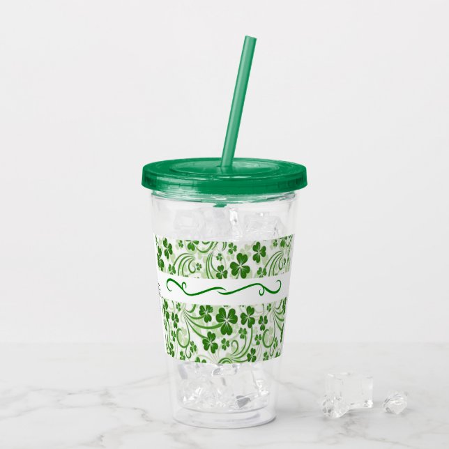 Vaso Acrílico Acrlyic Tumber St. Patrick's Day (Reverso (hielo))
