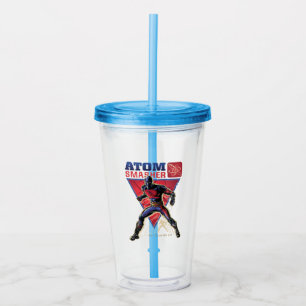 Vaso Acrílico Adam negro Gráfico de caracteres de Átomo Smashe