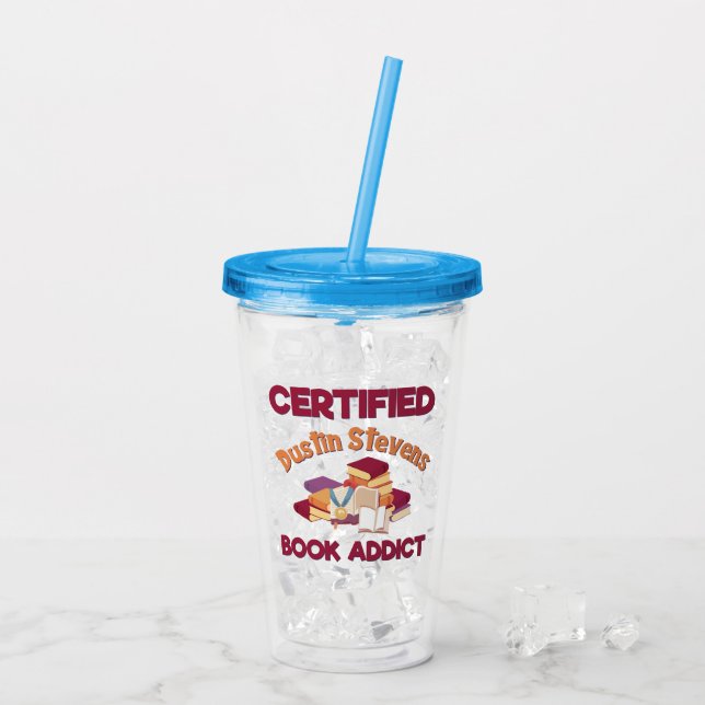 Vaso Acrílico Adicto certificado al libro de Dustin Stevens (Reverso (hielo))