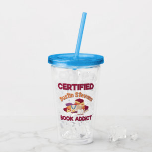 Vaso Acrílico Adicto certificado del libro de Dustin Stevens