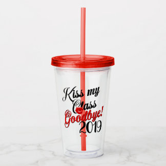 Vaso Acrílico Adiós de mi clase 2019