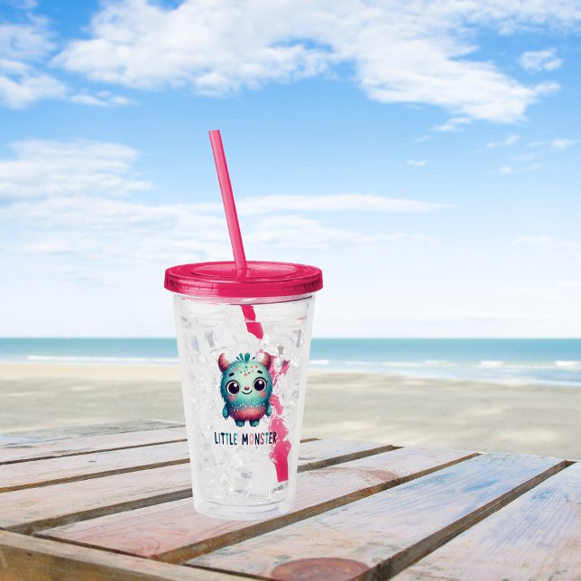 Vaso Acrílico Adorable Little Monster (Subido por el creador)