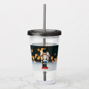 Vaso Acrílico Adorno clásico de Navidad cascanueces de SlipperyJ