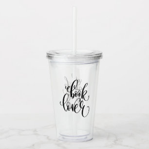 Vaso Acrílico Aficionado a los libros