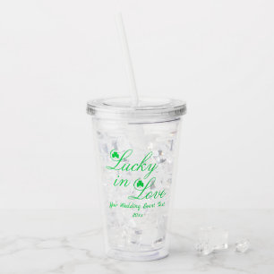 Vaso Acrílico Afortunado En El Amor