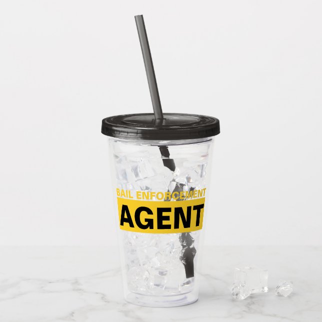 Vaso Acrílico Agente de fianza (Anverso (hielo))
