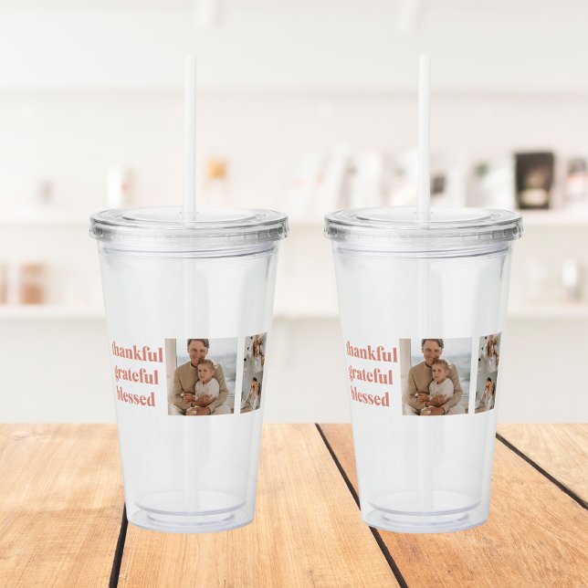 Vaso Acrílico Agradecimiento de agradecimiento | Tres Collages d (Subido por el creador)