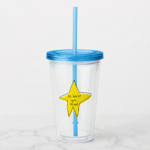 Vaso Acrílico Al Menos Lo Intentaste - Estrella Amarilla