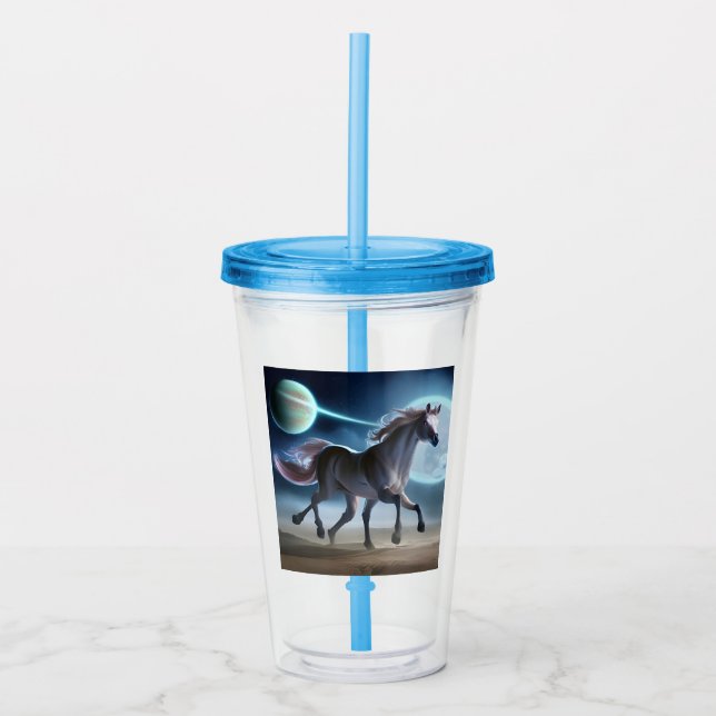 Vaso Acrílico Alien Horse (Anverso)