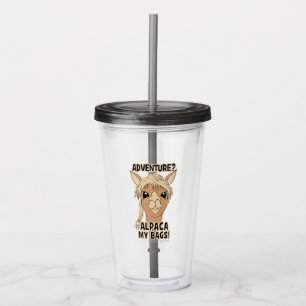 Vaso Acrílico Alpaca de la aventura del inconformista mi