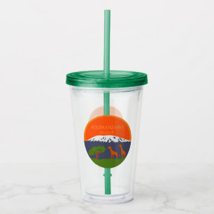 Vaso Acrílico Altitud de Kilimanjaro