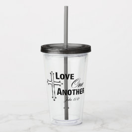Vaso Acrílico Ama Uno Al Otro Tumbler Acrílico