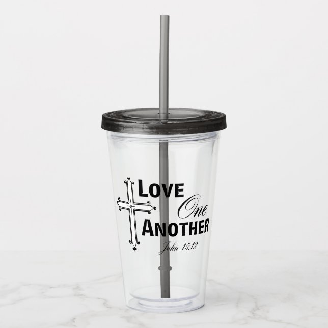 Vaso Acrílico Ama Uno Al Otro Tumbler Acrílico (Anverso)