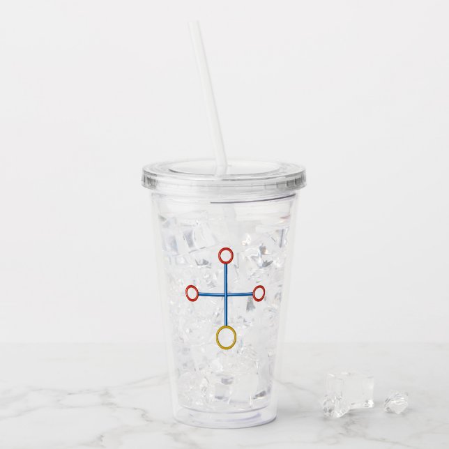 Vaso Acrílico amazingCROSS als Trinkbecher (Anverso (hielo))
