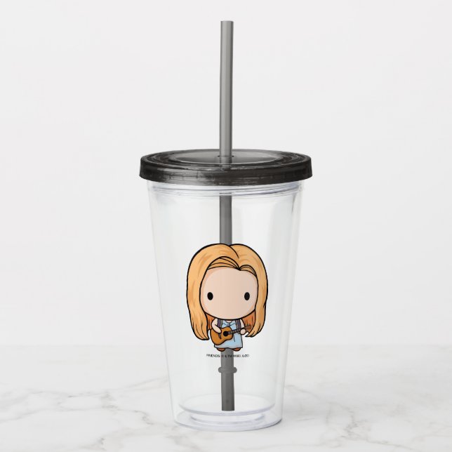 Vaso Acrílico AMIGOS™ | Phoebe Chibi (Anverso)