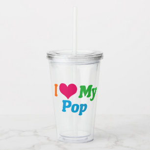 Vaso Acrílico Amo a mi papá